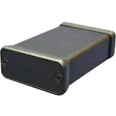 Hammond Extruded aluminium enclosure, black (Boîtier), Accessoires électroniques + boîtier, Noir