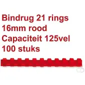 GBC Peigne De Reliure Din A4 16 Mm 100 Unités