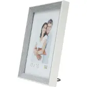 Deknudt Cadre photo gris-bleu avec bordure blanche 13x18 S46CH7