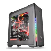 Thermaltake View 21 Tempered Glass Edition - Tour midi - PC - SPCC - verre trempé - noir - ATX,Micro ATX,Mini-ITX - 16 cm