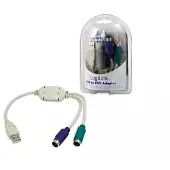 Logilink Câble adaptateur USB 1.1 - 2 x PS/2, longueur : 0,20 m