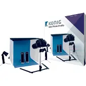 Nedis Skt012wt Photo Studio Kit Argenté