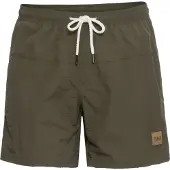 Urban Classics Shorts de bain 'Block Swim' kaki