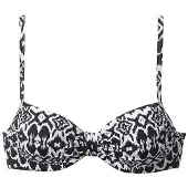 LASCANA Hauts de bikini 'Grace' noir / blanc