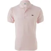Lacoste L1212 Short Sleeved Ribbed Collar S Couleur Rose