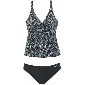 LASCANA Tankini noir / blanc