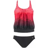 LASCANA Tankini rouge / noir
