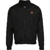 Urban Classics Veste mi-saison 'Diamond Quilt' marron / noir
