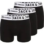 Jack & Jones Boxers 'Sense' gris clair / noir / blanc