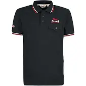Lonsdale Polo Rockabilly de - Lynton - M - 3XL - pour Homme - noir - Taille XL