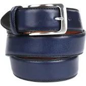 Profuomo Ceinture Cuir Marine Bleu foncé Bleu taille 115