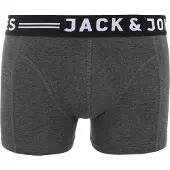 Jack & Jones Boxers 'Sense' gris foncé / noir / blanc