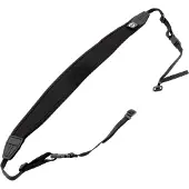 Caruba Camera Neckstrap - comfort + Quick release (black+red)