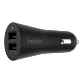Belkin Chargeur de voiture Dual USB 24W Noir