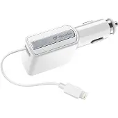 Cellularline Cellular Line Chargeur voiture enroulable, 10W/2A lightning