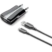 Cellularline Kit chargeur de voyage 1A USB Type-A avec câble Micro-USB ACHUSBKITMICROUSB2