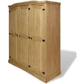 vidaXL Armoire style mexicain en pin 3 portes