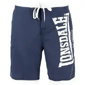 Lonsdale Shorts de bain 'Clennell' bleu marine / blanc