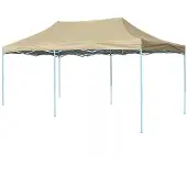 vidaXL Tente pliante Pop-Up 3x6 m blanc crème