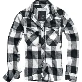 Brandit Chemise gris chiné / noir / blanc
