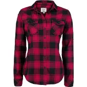 Brandit Chemisier 'Amy' rouge / noir