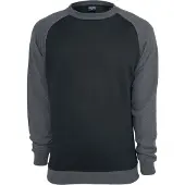 Urban Classics Sweat-shirt gris foncé / noir