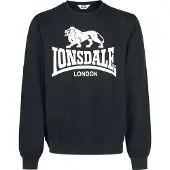 Lonsdale Sweat-shirt 'Go Sport' noir / blanc