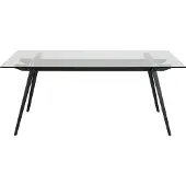Actona PKline Table de salle à manger Table de salle à manger en verre Table de cuisine Table de salle à manger