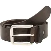 Vanzetti Ceinture brun foncé / argent