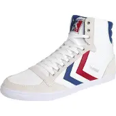 Hummel Chaussure de sport 'Slimmer Stadil' bleu roi / greige / rouge feu / blanc