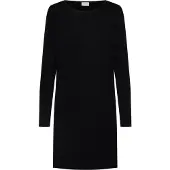 Vila Ril Knit Long Sleeve Dress Noir L Femme