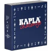 Kapla Kit de construction - Challenge Français 12 cartes de défi 16 planches naturelles