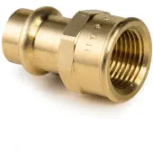 Viega Mamelon bronze femelle cuivre Ø 35 taraudé femelle Ø 33/42