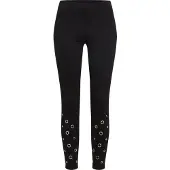 Urban Classics Leggings 'Eyelet' noir