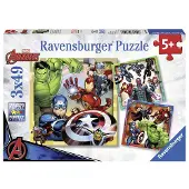 Ravensburger Puzzles Avengers 3x49 pièces pour enfants à partir de 5 ans