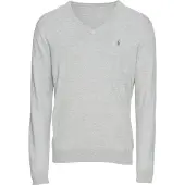Ralph Lauren Pull-over 'LS SF VN PP-LONG SLEEVE-SWEATER' gris