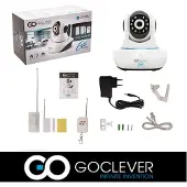 Goclever Kit de vidéosurveillance Eye Home Delta avec câble, Caméra réseau, Blanc