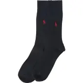Ralph Lauren Chaussettes 'RIB EGYPTIAN-SOCKS-2 PACK' bleu foncé