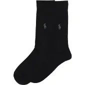 Ralph Lauren Chaussettes 'RIB EGYPTIAN-SOCKS-2 PACK' noir