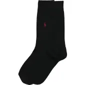 Ralph Lauren Chaussettes 'SIZED FLAT-CREW-2 PACK' noir
