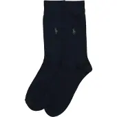 Ralph Lauren Chaussettes 'SIZED FLAT-CREW-2 PACK' bleu