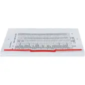 Pierre by Elba 100 Clip Archivage Metal Recouvert De Pvc Rouge