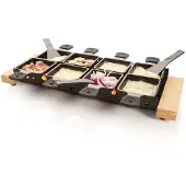 Boska Partyclette XL - Set de gril à raclette - 8 personnes - Noir - 48x18 cm