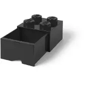 LEGO 40051733 Boîte à tiroirs STORAGE BRICK DRAWER 4, 1 tiroir, noir