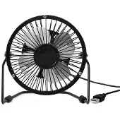 Kikkerland Mini ventilateur USB noir