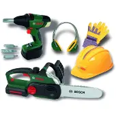 Klein Bosch Mini Bosch - Set De Chantier Bosch Ii Avec Tronçonneuse Et Visseuse