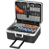 Hepco & becker Coffre à outils Basic, en ABS résistant aux chocs, avec roulettes
