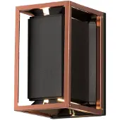 Konstsmide LED lampe d'extérieur Vale Up-Down noir avec cuivre rouge