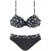 LASCANA Bikini 'Wire Glue' noir / blanc