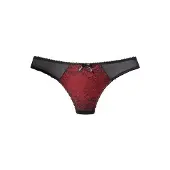 Jette String rouge / noir